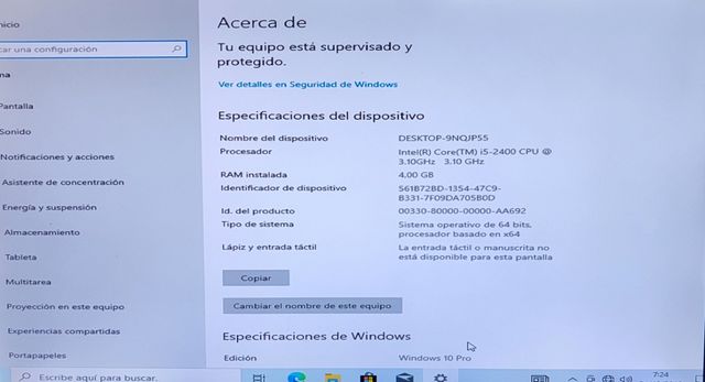 Pc Inter Core i5 pro- 2400 cpu 3.10ghz