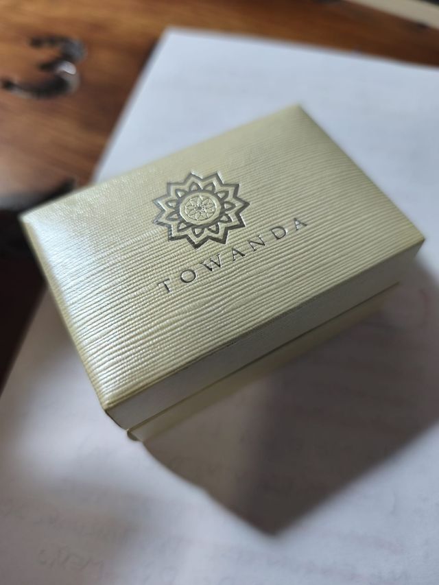 Anillo de plata flor aguamarina 