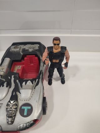 Figuras Terminator años 90, figura más coche.