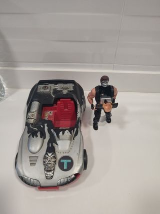 Figuras Terminator años 90, figura más coche.