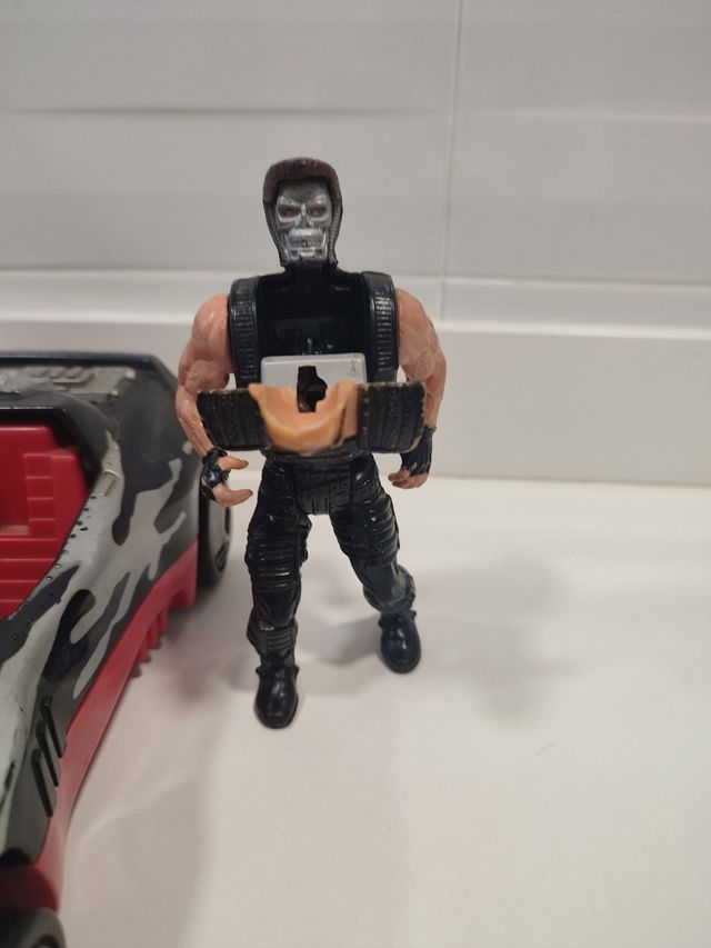 Figuras Terminator años 90, figura más coche.