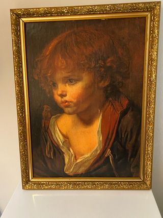 Cuadro niño pobre estilo antiguo 
