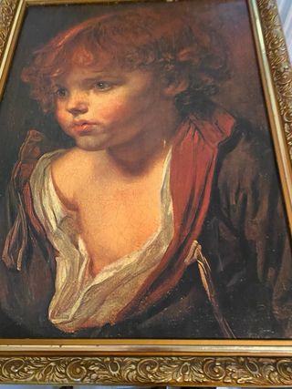 Cuadro niño pobre estilo antiguo 