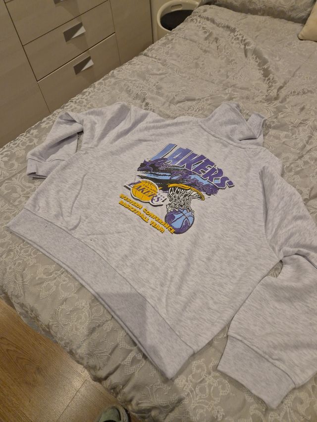 Sudadera NBA gris talla M