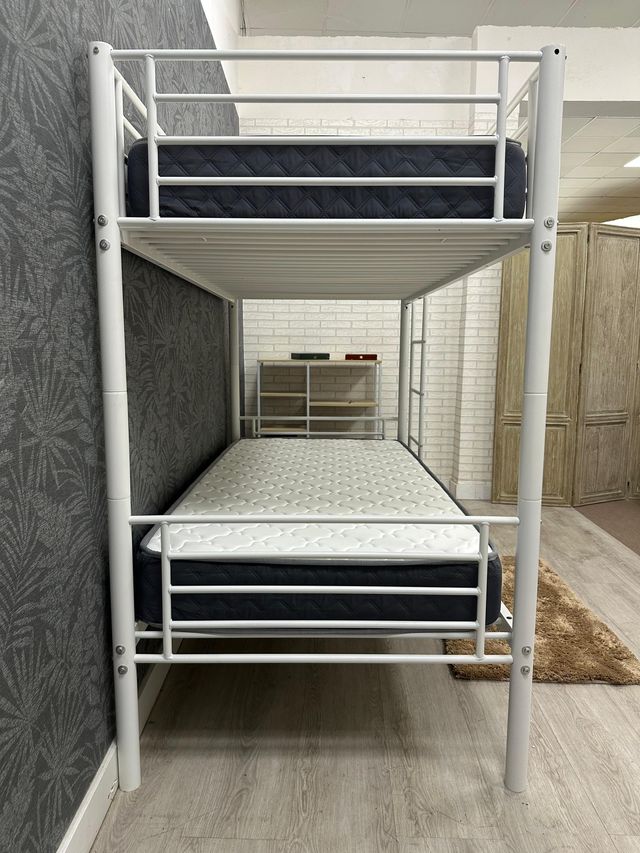 NUEVA LITERA METALICA + 2 COLCHONES 90X190