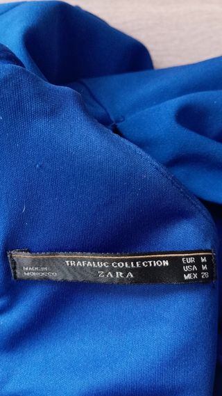 Vestido Zara corto verano azul elegante Talla M