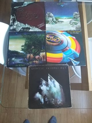 5 LPs Vinilo: Yes, ELO, Genesis, Fleetwood Mac