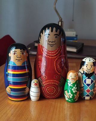 Matrioske russe rare Jutanas Maria Vinka 