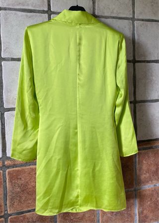 Vestido Zara verde lima - Talla M