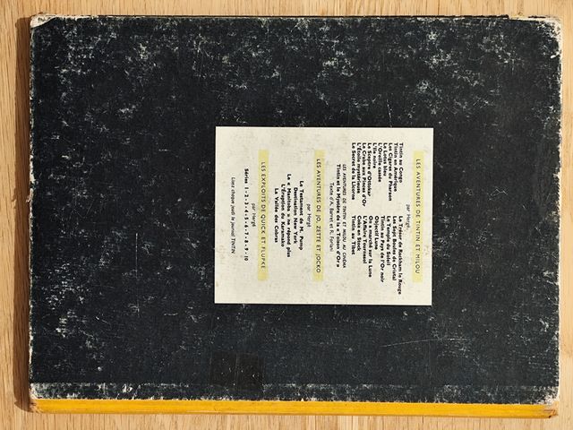 Primera edición, año 1962 Tintín en el cine