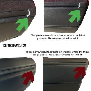 Golf Mk2 Molduras Parachoques Azul Motorsport