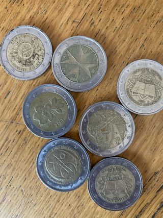 Monedas 2 euros - 15 piezas
