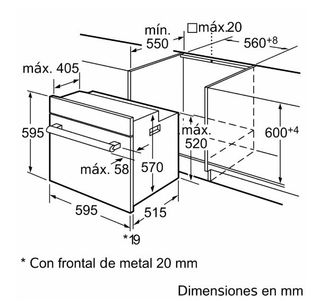 Horno Bosch integrable Color Inox