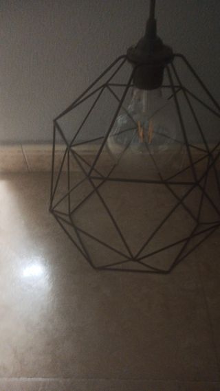 Lámpara colgante geométrica negra