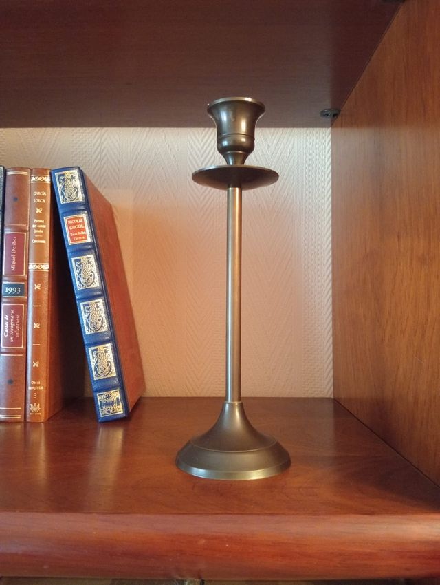 Candelabro Metálico Dorado