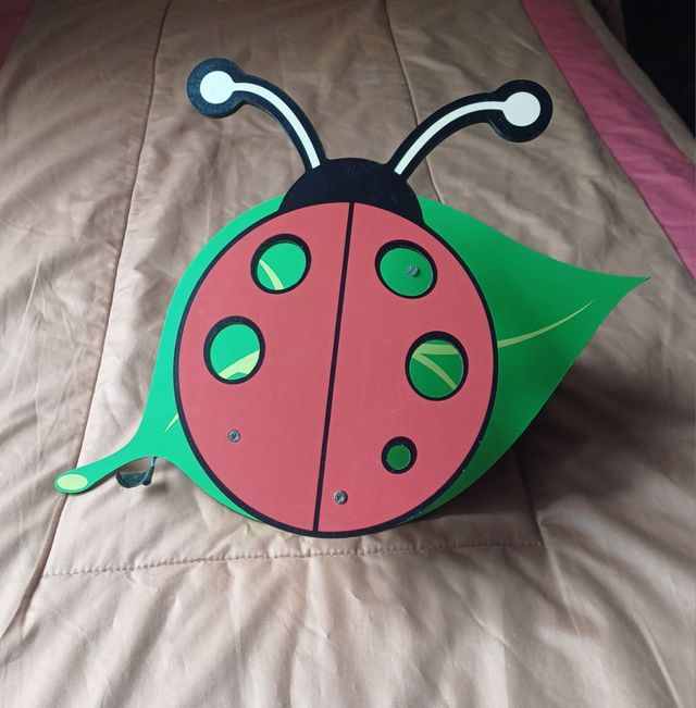 Lampara Ladybug infantil de madera