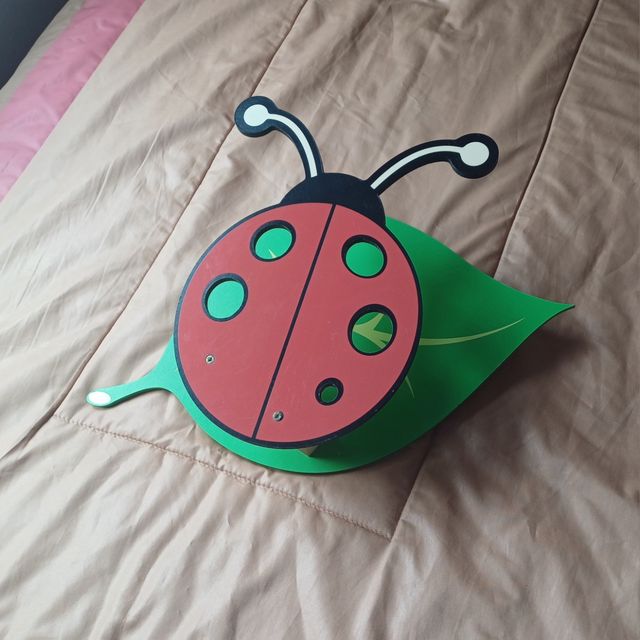 Lampara Ladybug infantil de madera