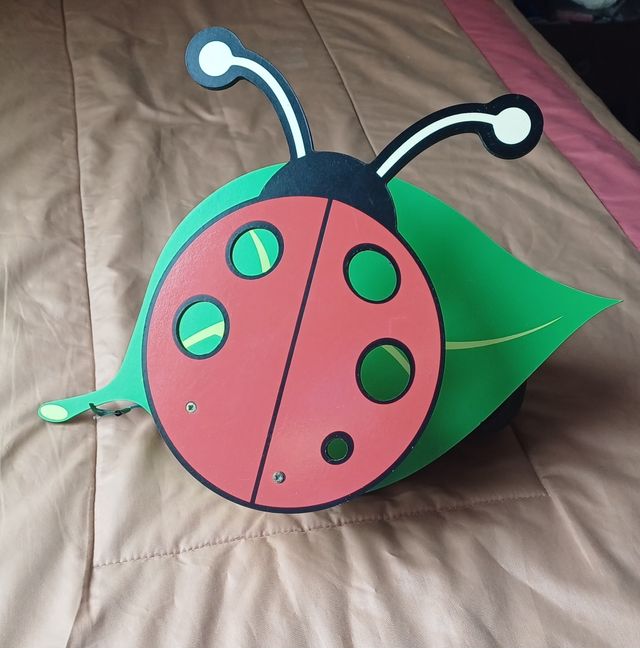 Lampara Ladybug infantil de madera