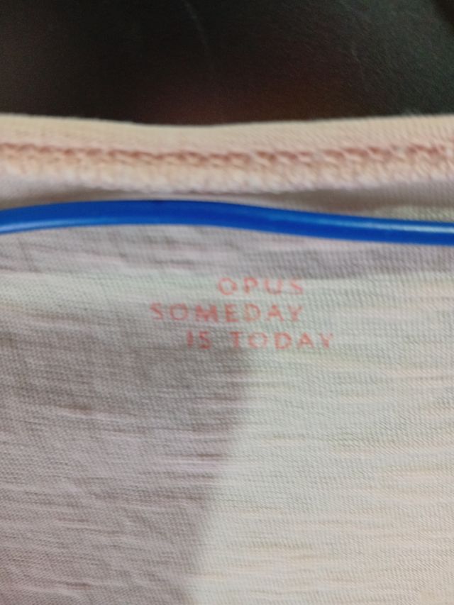 Camiseta beige sin mangas - talla L