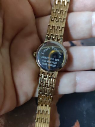 Reloj Louis Valentin vintage dorado