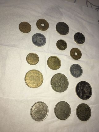 Colección de pesetas antiguas