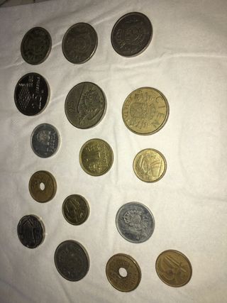 Colección de pesetas antiguas