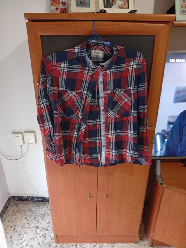 Camisa Bershka cuadros niño 4-5 años