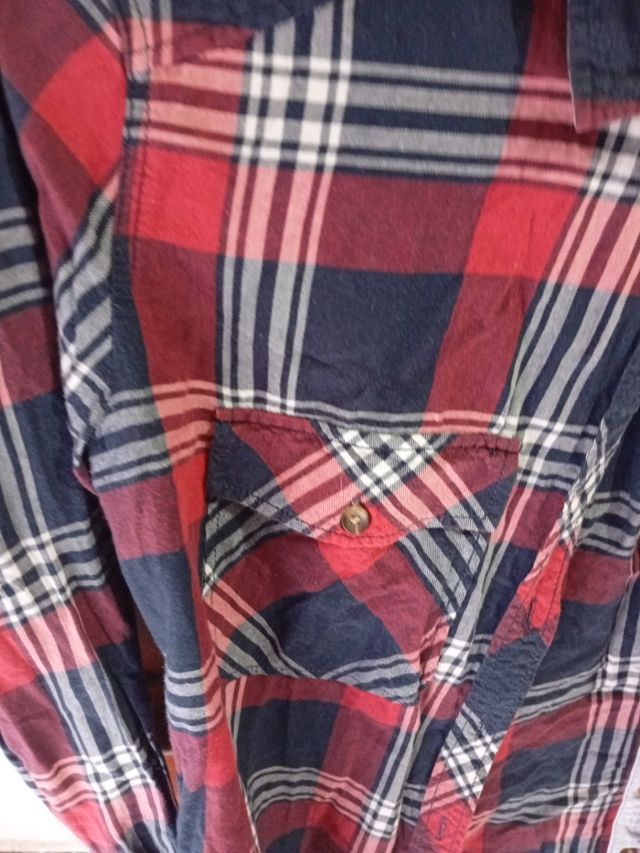 Camisa Bershka cuadros niño 4-5 años