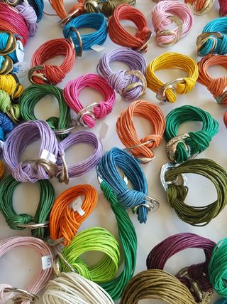 Pulseras calabrote multicolor
