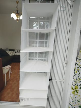Organizador armario tela blanco