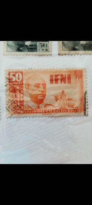 Sello de IFNI cuando era Español- España 1950