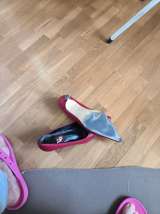 Zapatos color cereza, estilo vintage piel Vo-39