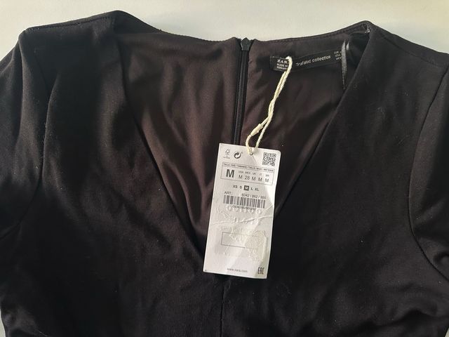 Vestido negro Zara - Talla M