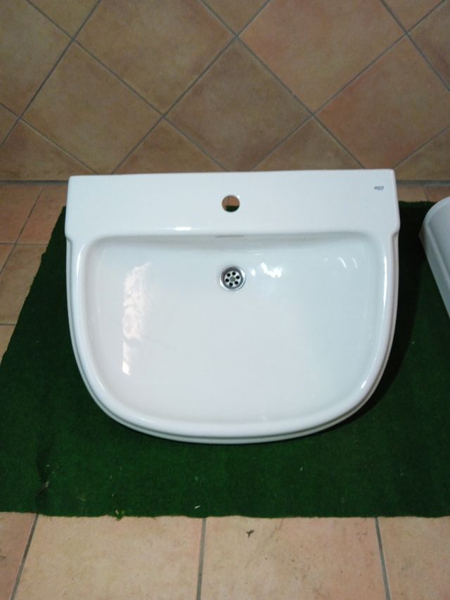 Lavabo Roca porcelana blanco