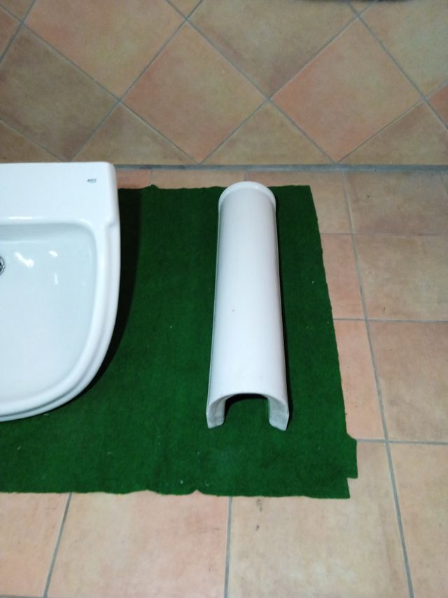 Lavabo Roca porcelana blanco