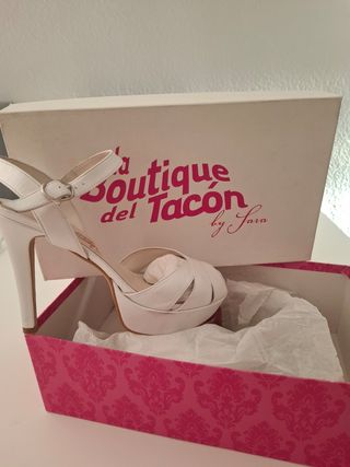 Sandalias novia BLANCO 39