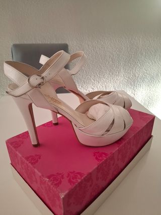 Sandalias novia BLANCO 39