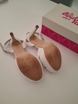 Sandalias novia BLANCO 39