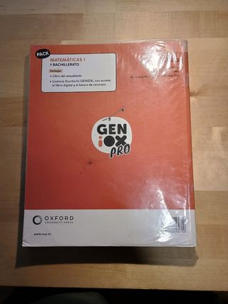 Matemáticas I 1º Bachillerato. Libro del estudi...