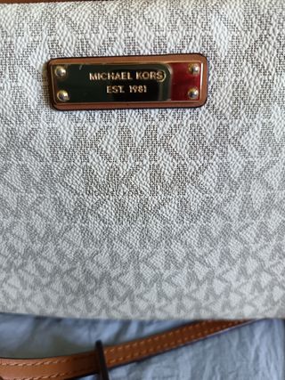 Bolso bandolera Michael Kors beige