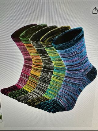 Calcetines 5 dedos multicolor (talla39-44)