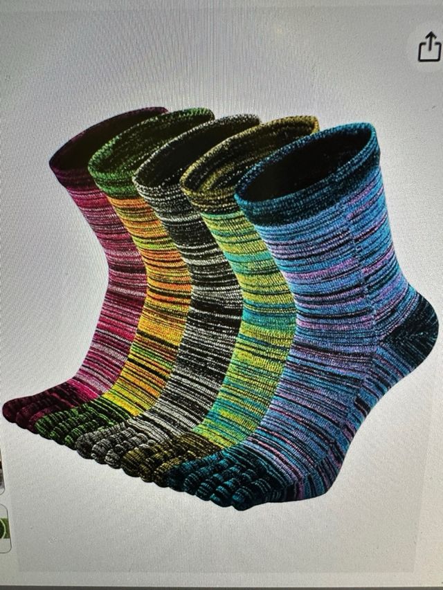 Calcetines 5 dedos multicolor (talla39-44)