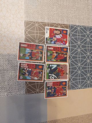 Cromos España: 6 cartas jugadores