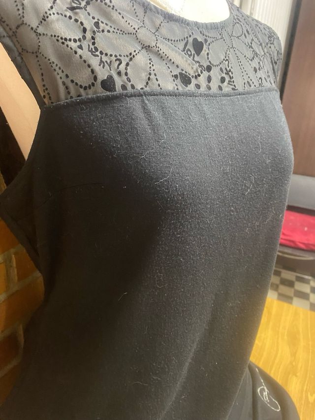 Vestido negro Desigual