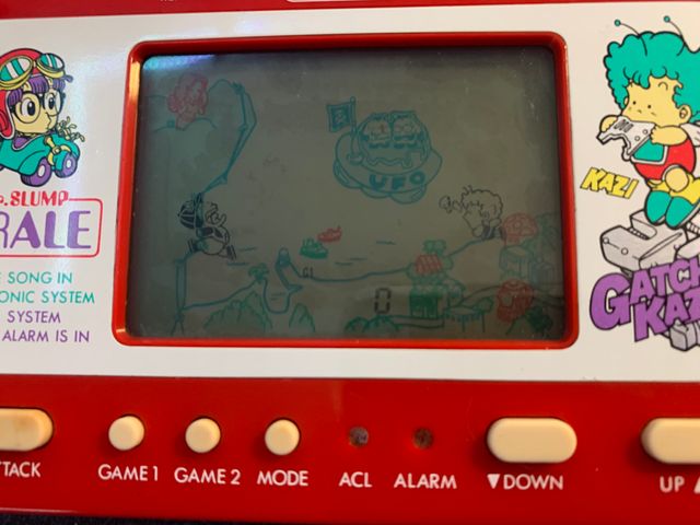 Dr Slump e Arale Game e Watch Popy Rare 1982