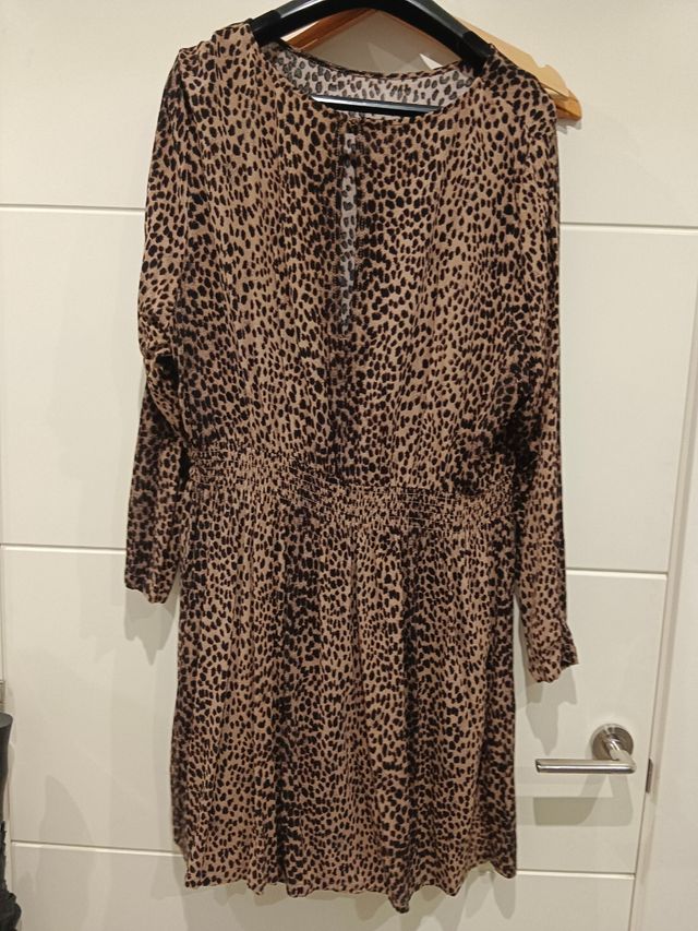 Vestido leopardo talla grande