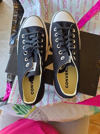 Converse All Star plataforma negras