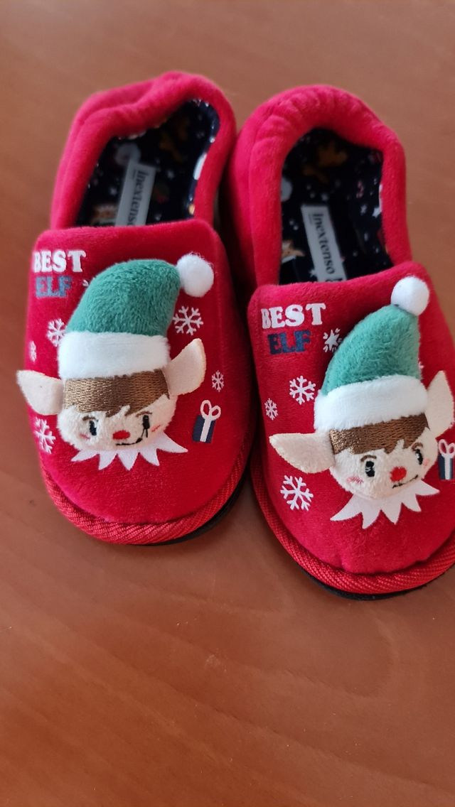 Zapatillas Navidad Niño Elf Talla 25