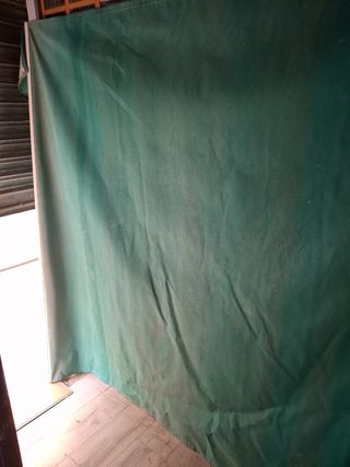 Toldo plegable - Verde y blanco