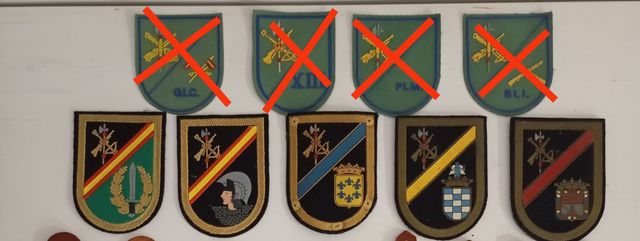 Antiguas escarapelas legionarias legión española 